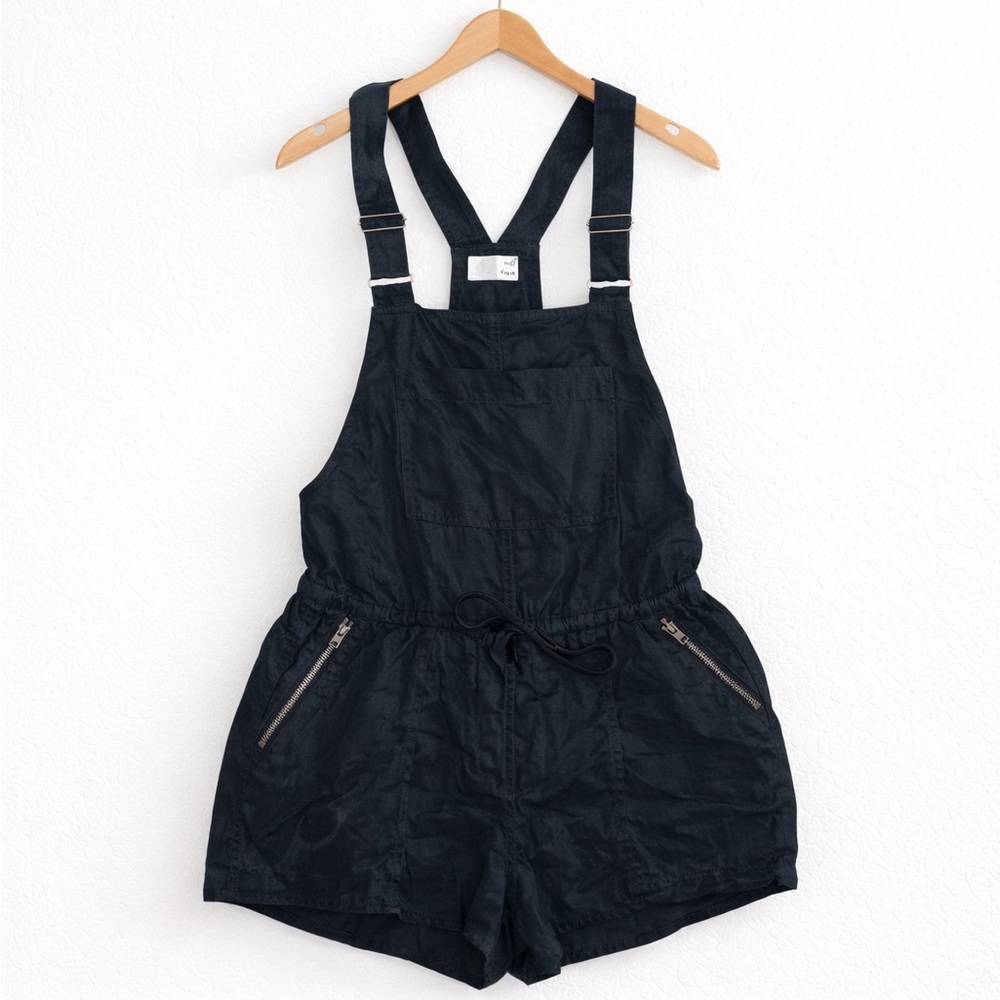 Aritzia Wilfred Free Black Utility Shortalls Romper Overalls XS